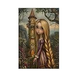 NFFBGFD Poster sur toile Raiponce Fesselnde Wandkunst 30 x 45 cm