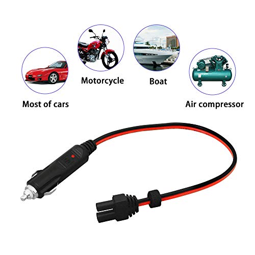 Cerrxian 40Cm 12V 24V Cigarette Lighter Plug To Ec5 For Battery Booster Portable Jump Starter On-Board Electrical #TOP5