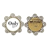 Broche en forme de fleur avec citation inspirante sur la vie par t.s. eliot pour filles, M