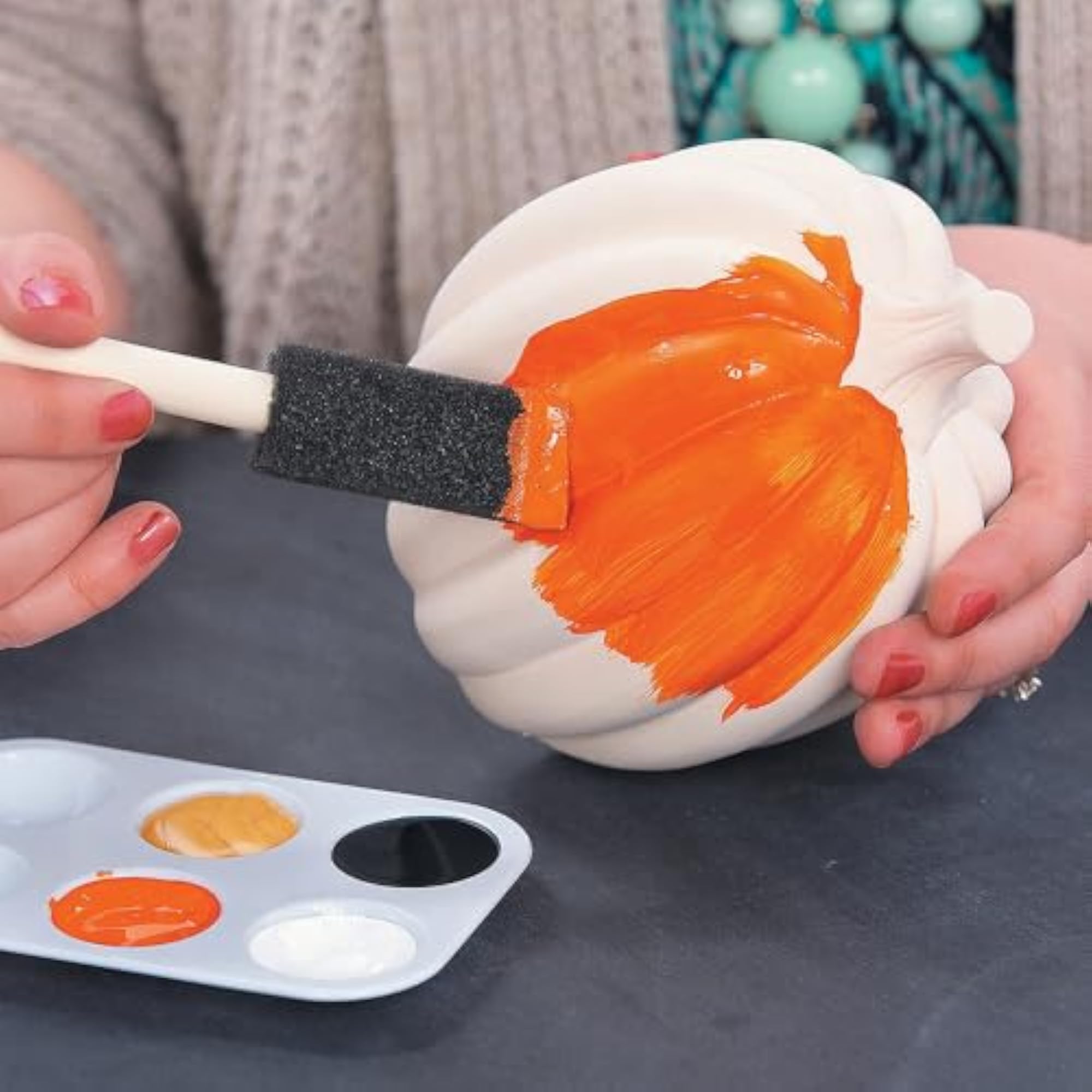 DIY Decorative Pumpkin Set Ceramic Pumpkins (3 Pieces)