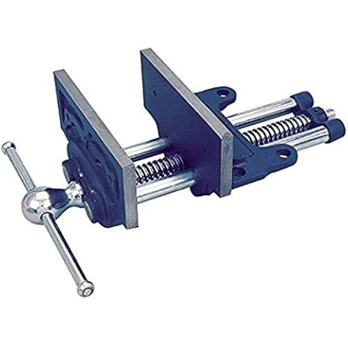 Groz 7-Inch Rapid Action Woodworking Vise, 8-Inch Jaw Opening, Cast Iron Bench Vice with Buttress Thread Screw and TOE-IN Jaws for Workbench (39011)