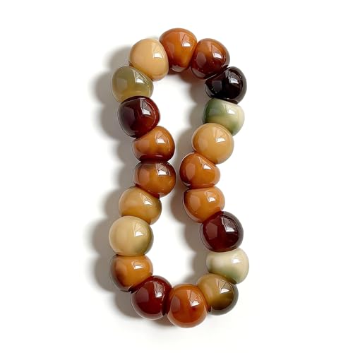 Image of Fidget Bracelet for Women Natural Bodhi Seeds Beaded Anxiety Stress Bracelets Zen Fidget Stretch Bracelets Alleviate Protection Healing Bodhi Jewelry Gifts for Women Men