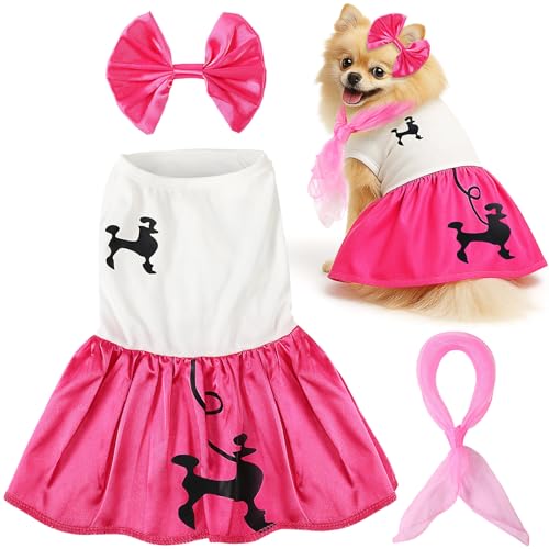Disfraz de Perro 50s Halloween Falda Poodle y Accesorios Large
