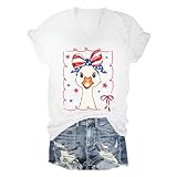 Photo Gallery 4th goose - maglietta unisex con scollo a v, bianco, xxl Photo Gallery 4th goose - maglietta unisex con scollo a v, bianco, xxl