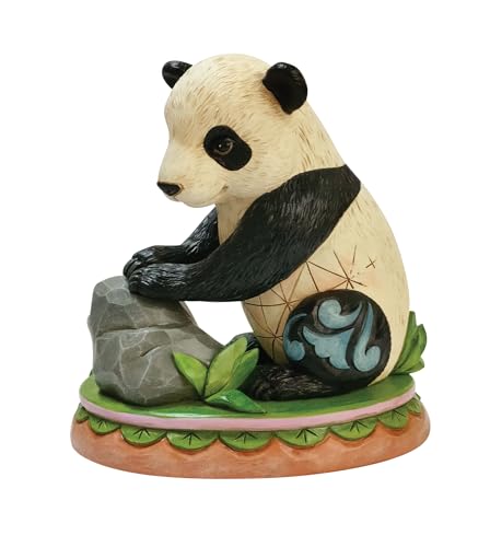 Enesco Jim Shore Animal Planet Giant Panda Cub Figurine, 4.75 Inch, Multicolor