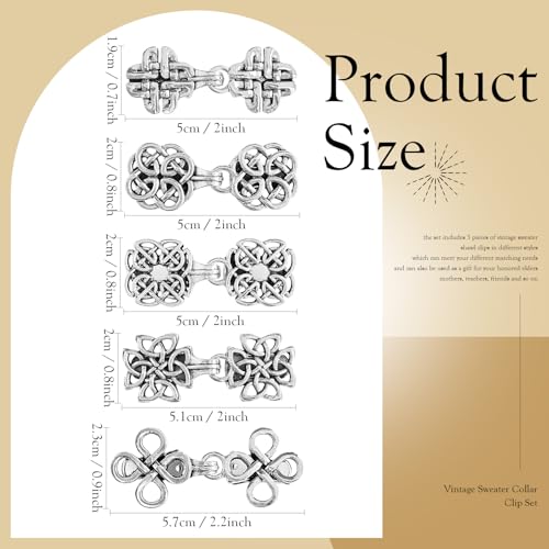 Image of Ladies Sweater Collar Clip Cardigan Clip Shirt Clip Brooch Clip