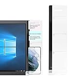 HOME-X Monitor Memo Board, Desk Organizer, Office Organization Tool, Sticky-Note Holder with Phone Shelf for Monitor, Home Office Accessory, 12' L x 3' W x 1' H