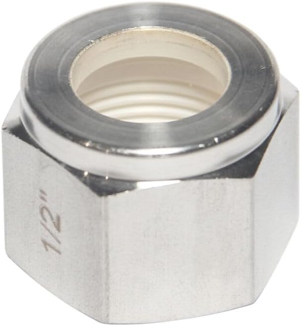Compression Fitting Nut Adaptor Collar 1/2" Tube OD Stainless Steel 316