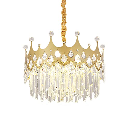 Lustre en cristal moderne or plafonnier semi-encastré pour salon