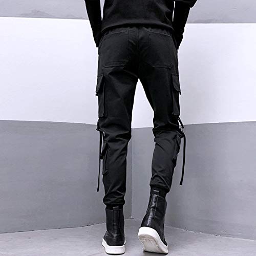 Calça de corrida masculina Aelfric Eden com vários bolsos para uso ao ar livre, moda casual, calça d