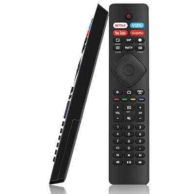 Universal Remote Control for Philips TV, NH800UP Remote Replacement for Philips Android LED LCD 4K Smart TVs 43PFL5766 50PFL5604 65PFL5504 65PFL5604 75PFL5704 and More (No Voice Function)