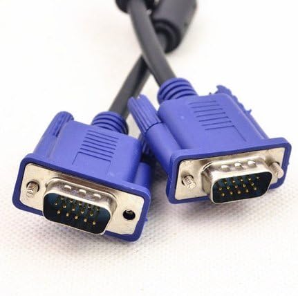 15 PIN SVGA VGA ADAPTER Monitor M/M Male To Male Cable CORD FOR PC TV - 3M