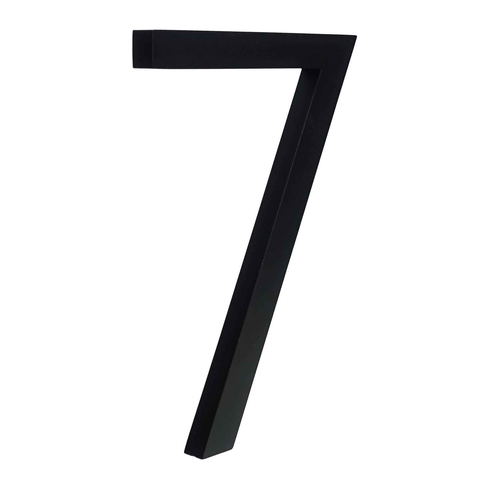 Plaques de Porte en 3D, Grand Panneau Noir de 4/6 Pouces, signalisation extérieure Moderne for bâtiment, avec adresse(7,10cm)