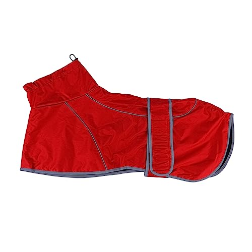 Vêtement imperméable pour chien en polyester rouge running extérieur - 2