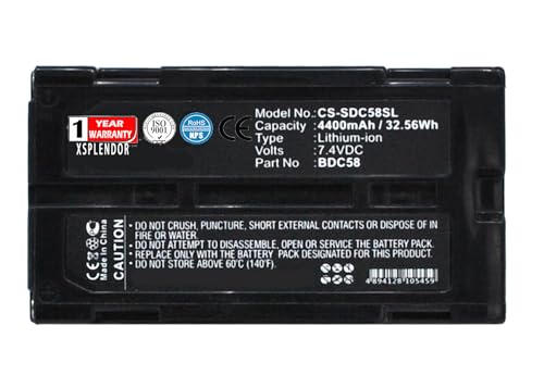 XPS 4400mAh Battery for SOKKIA and GRX1 GPS receivers CX CX Total Stations CX-101 CX-103 and Others PN BDC46A BDC46B BDC58 BDC-58 BDC70 BDC-70