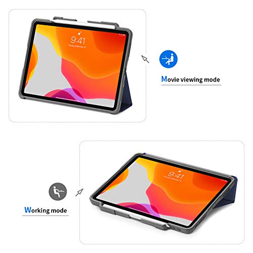 Coque iPad Pro 12.9 2020 STM Rugged Plus avec support Apple Pencil noir