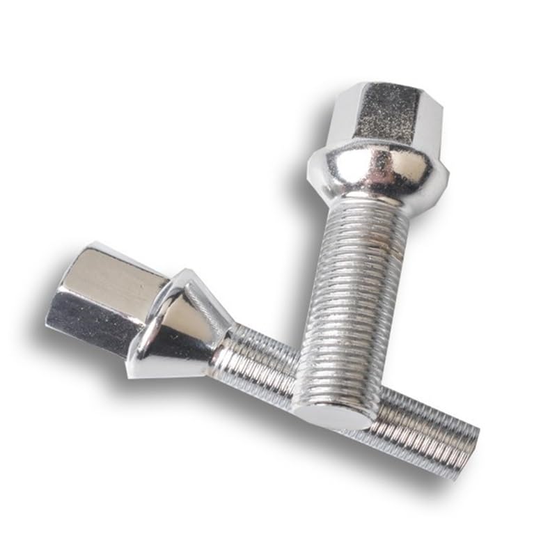 Zkensh-Bolts Wheel Bolts Steel M12x1.5 14x1.5 14x1.25 12x1.25 of Various Lengths, 5pcs, Widely Used(10pcs conical 27mm,M14X1.5)