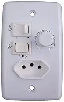 Chave Controle Ventilador com Tomada Bivolt Venti Delta