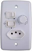 Chave Controle Ventilador com Tomada Bivolt Venti Delta