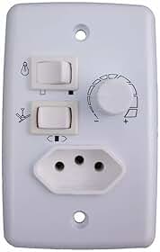 Chave Controle Ventilador com Tomada Bivolt Venti Delta