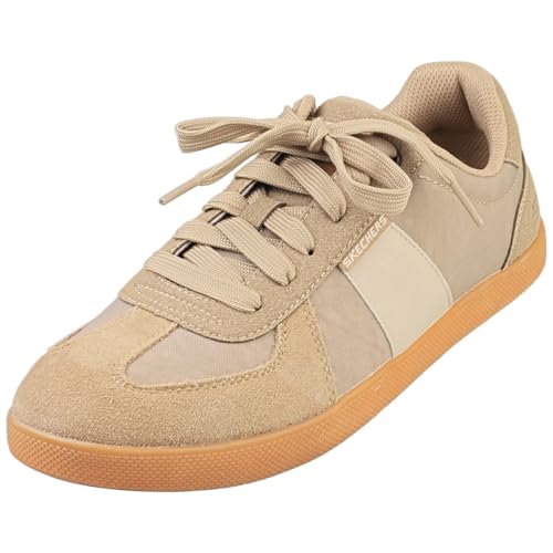 Skechers Placer CamiloSneaker para Hombre, Gamuza sintética de Nailon Gris Pardo, 42 EU