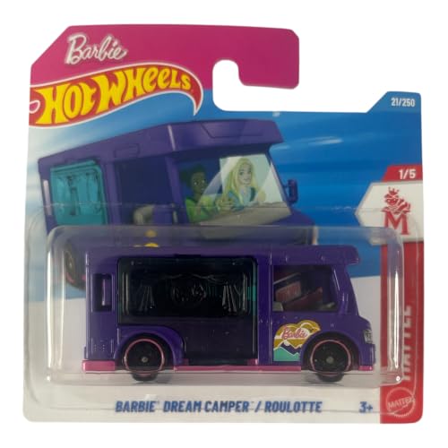 Hot Wheels Barbie Dream Camper Morado 1:64 Escala miniatura 1
