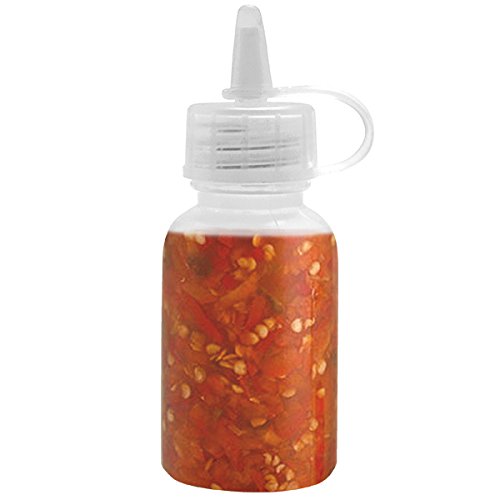 Genware Mini Sauce Bottles 2oz / 50ml Case of 50 Squeeze Bottles