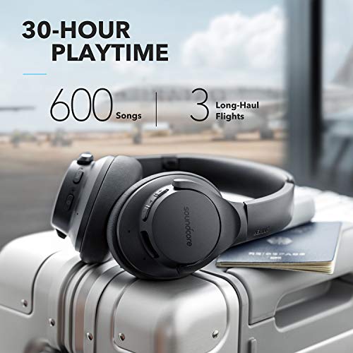 Product Image 1: Anker Soundcore Life Q20 Hybrid Active Noise Cancelling Headphones, Wireless Over Ear Bluetooth Headphones, 40H Playtime, Hi-Res Audio, Deep Bass, Memory Foam Ear Cups, for Travel, Home Office