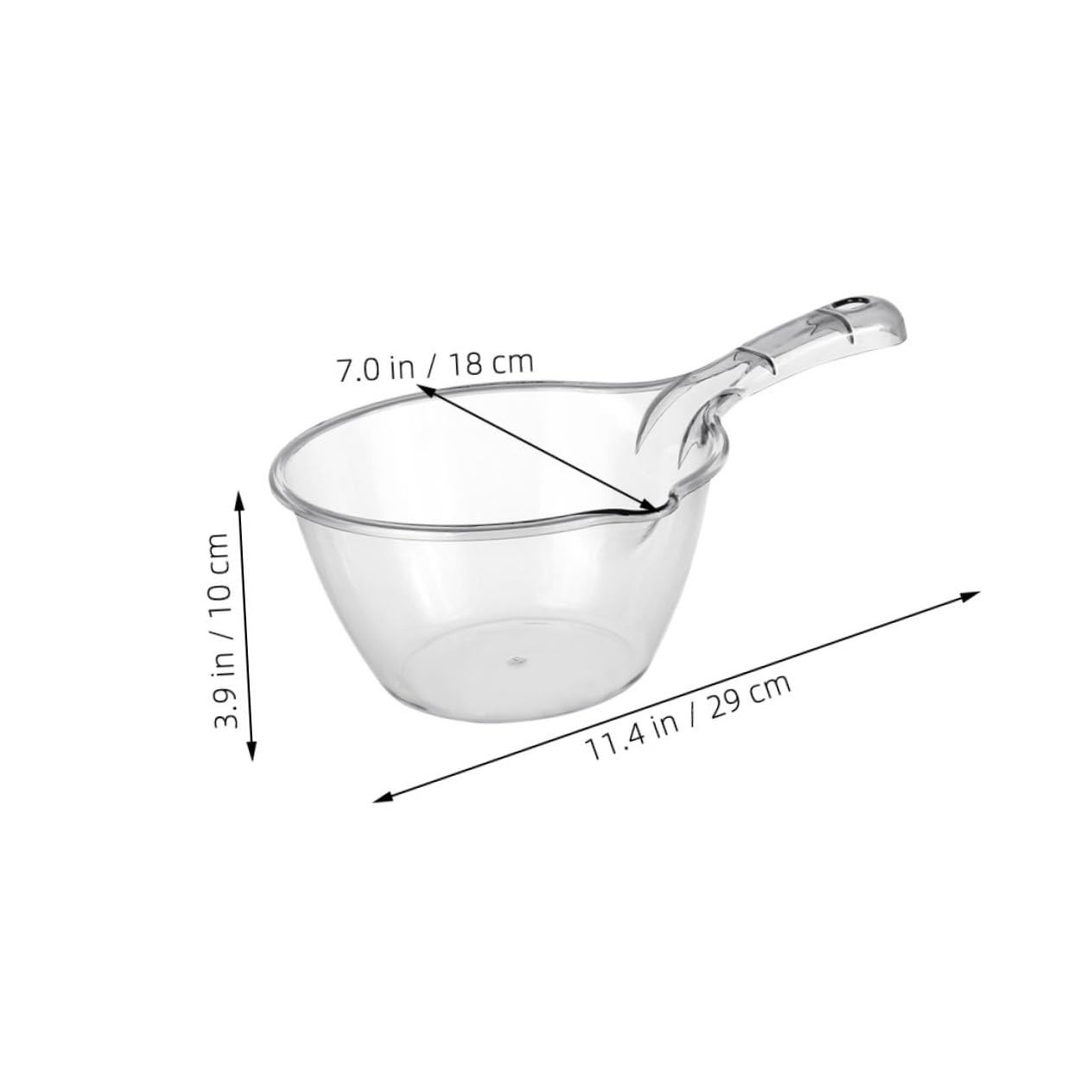 Amosfun 6 Piezas Cuchara cucharón de agua pala de agua cucharones de agua de baño Cucharón de plástico Cucharón de cocina cucharón para regar cucharón de riego de flores el plastico