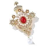 Polyvalence féminine : Adaptée aux femmes recherchant un accessoire sophistiqué, cette broche convient pour agrémenter vestes, foulards ou robes, enrichissant ainsi votre collection de bijoux féminins