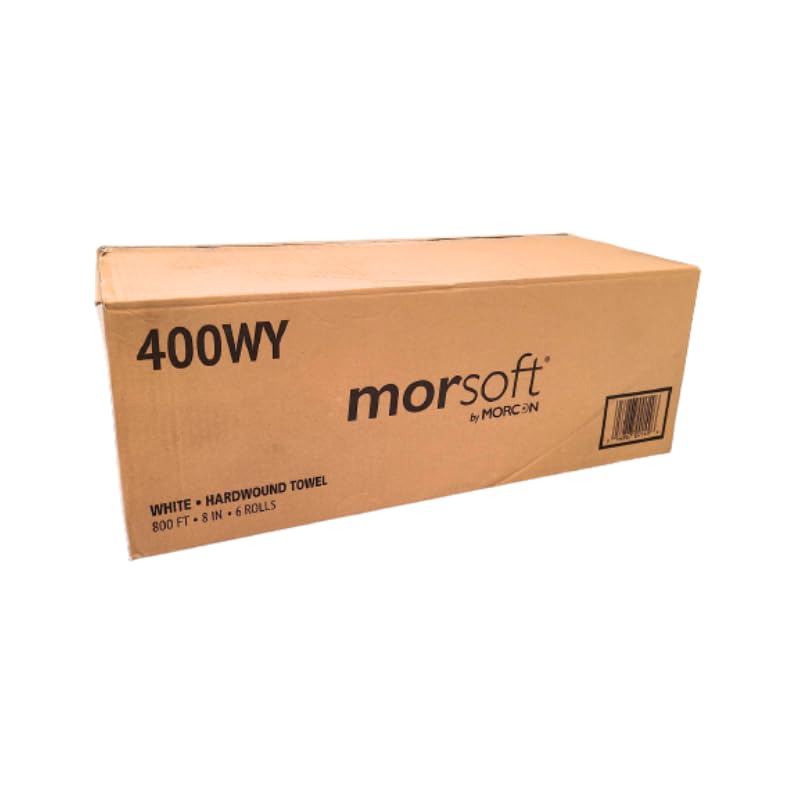 Morsoft by Valay 400WY Controlled Hardwound Towels, Y-Notch, 1-Ply, 8in. x 800 ft., White, 6 Count - Image 6