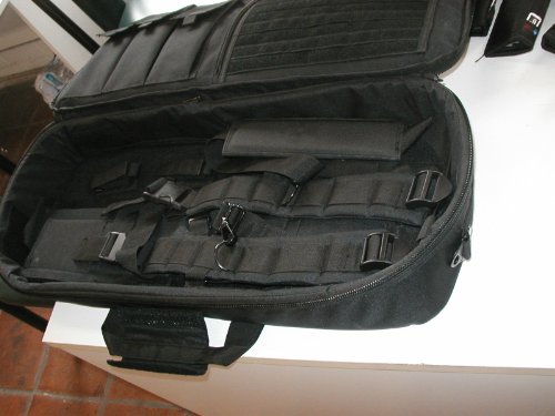 Explorer Mojo Tactical Rifle Case – AR15 Case with Pockets for Magazines, Pistols, Rifle Accessories, Police & Military Gear – Backpack or Shoulder Gun Carrying Bag for Paintball, Airsoft, More, Black - Thumbnail 3