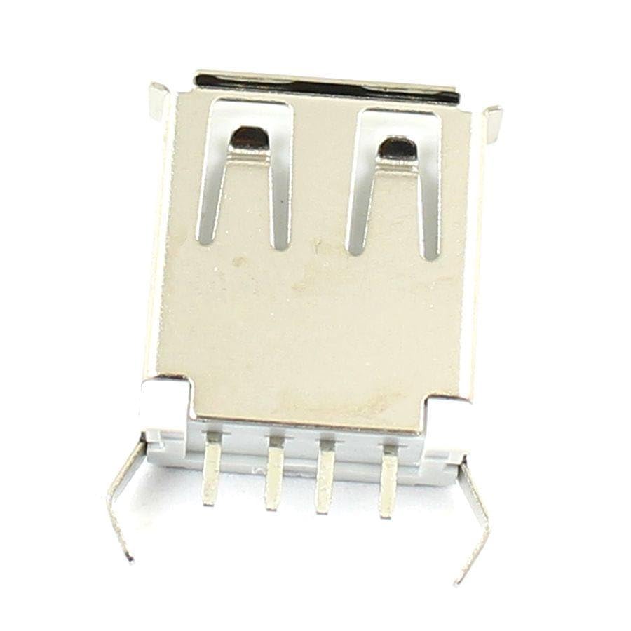 Generic 20 Pcs USB Female 4 Pin Type-A DIP Socket Connector 15.0
