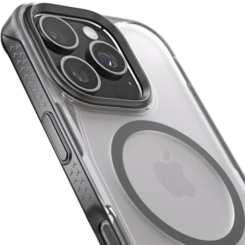 REBEL Clear Case for iPhone 16 Pro [Frosted Series Gen-6] Strong MagSafe Compatible, Grip Sides, Translucent Matte Texture, Protective Shockproof Bumpers, Metal Lens & Buttons, 6.3 Inch Phone 2024 by REBEL - Image 5
