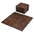 Interlocking Deck Tiles 12"x12"x0.94'' FSC Acacia Hardwood Dark Brown Patio Decor Flooring Tiles for Outdoor & Indoor Floor Tile - Wood Flooring Carpet Squares.FresGard Brand 10PCS/Pack