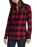 Dickies Women's Long-Sleeve Plaid Flannel Shirt