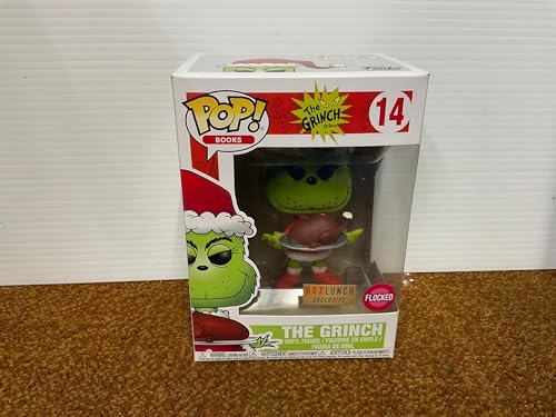 Funko POP! Books: Dr. Suess The Grinch Who Stole Christmas - The Grinch [Flocked with Roast Beast] #14 - BoxLunch Exclusive!