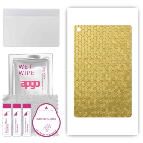 apgo skin sticker film foil vinilo lámina para la parte posterior del teléfono inteligente para Motorola Moto Tab G62 LTE Panal de oro