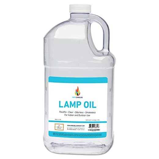 The Dreidel Company Liquid Paraffin Lamp Oil - 1 Gallon - Smokeless, Odorless, Ultra Clean Burning Fuel - Torch Fuel for Indoor and Outdoor Use- Made in The U.S.A.