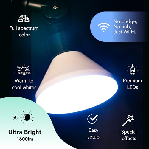 Image of LIFX Smart Flood Light Bulb PAR38 E26 (1 Pack), Color Changing RGB + Warm White 1600 Lumens 150W Equivalent Tunable LED, 90+ CRI, Matter Compatible, Apple HomeKit, Alexa & Google Home Dimmable