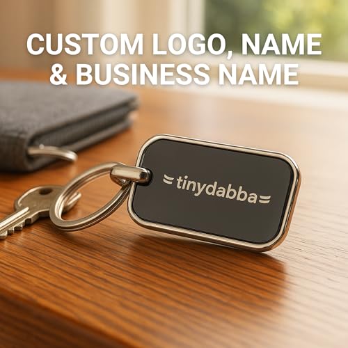 tinydabba Custom Engraved Metal Keychain – Personalized Laser Engraving by tinydabba - 2