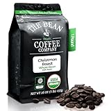 The Bean Organic Coffee Company Christmas Roast, Dark Roast, Whole Bean Coffee, 16-Ounce Bag