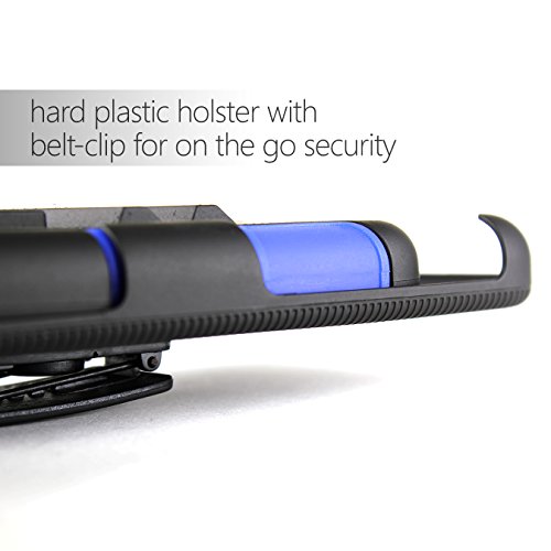 Zte Zmax 2 Case, Coveron [Explorer Series] Holster Hybrid Belt Clip Hard Phone Cover For Zte Zmax 2 Holster Case - Blue & Black #TOP7