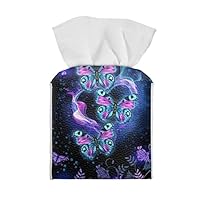 Myfsucce Housse De Boîte à Mouchoirs Carrée En Cuir Imperméable En PVC