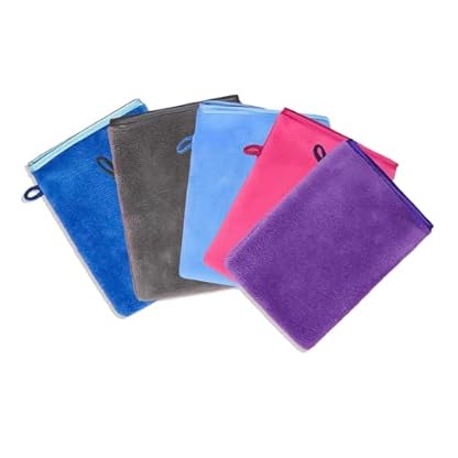 QJIRZB Waschlappen Gesicht Mikrofaser-Waschhandschuhe Weicher Waschhandschuh Flanell,Weich,Starke Wasseraufnahme Handschuhe, europäischer Stil, Waschlappen, 15 x 20 cm (6 Farben)