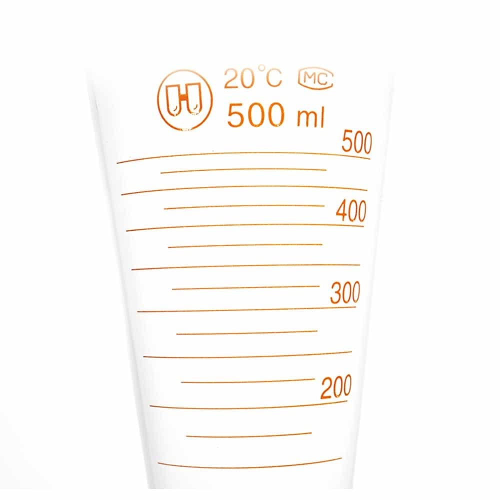 Labor-Messbecher, 1 Stück Weithalsglas, Konischer Becher, Flüssigkeitsspender, Zylinder, Experimentierwerkzeug For Die Schulwissenschaft, 5–2000 Ml (Color : 2000ML)