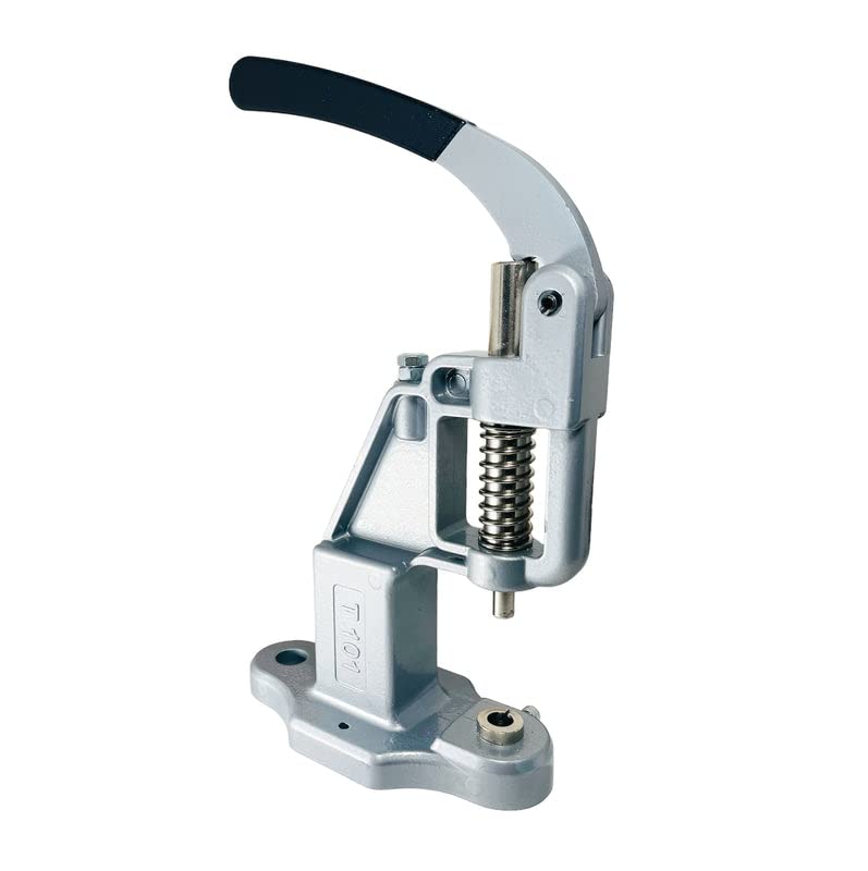 Manual Hand Press Hole Punch Machine for Buttons, Grommets, Snap Buttons, Rivets, Eyelets, Pearl Rivets, Fabric Covered Buttons - Press Only! No Dies Included(Silver Gray)
