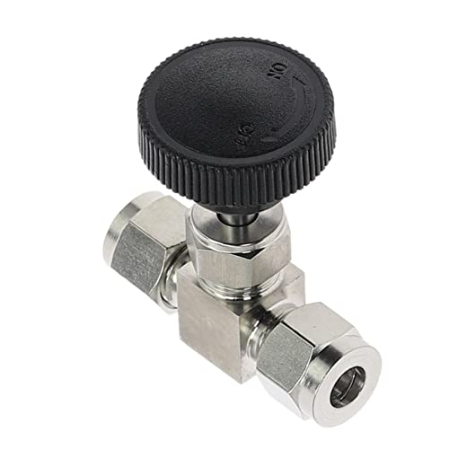 Vanne à pointeau 3/8 en inox 304 avec raccord double virole
