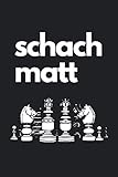  Schachmatt: Partieheft Logbuch - Schönes Schach Notizbuch mit vorgedruckten Partieformularen