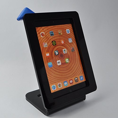 TABcare Compatible Mini Black Security Enclosure with Desktop Stand for PayPal Here, Amazon Local Register, Square, ID Tech Shuttle, PayAnywhere Card Reader